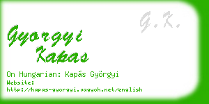 gyorgyi kapas business card